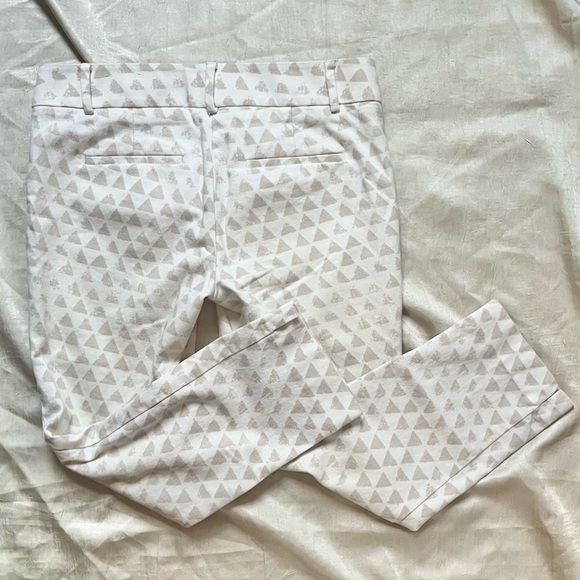 LOFT Marisa Geometric Women's Cropped Riviera Pants - Picture 4 of 7